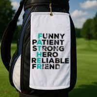 Strong Father Meaning Golf Towel thumb 2