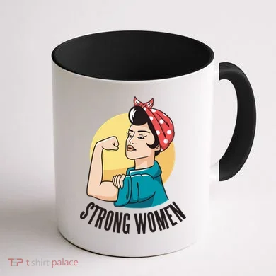 Strong Female Coffee Mug back