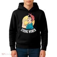 Strong Female Kids Hoodie thumb 4