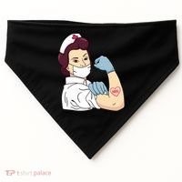 Strong Female Nurse USA-Made Doggie Bandana thumb 0