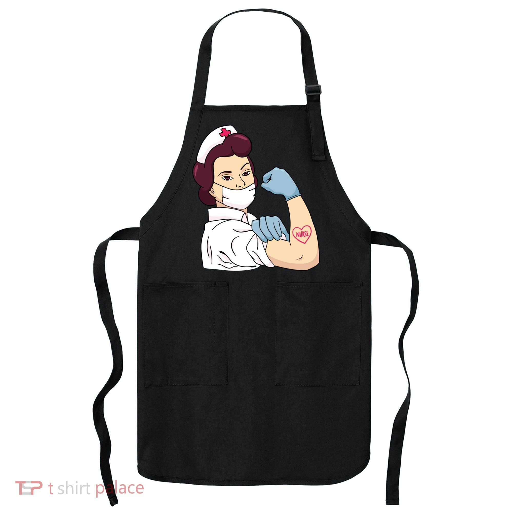 Strong Female Nurse Apron