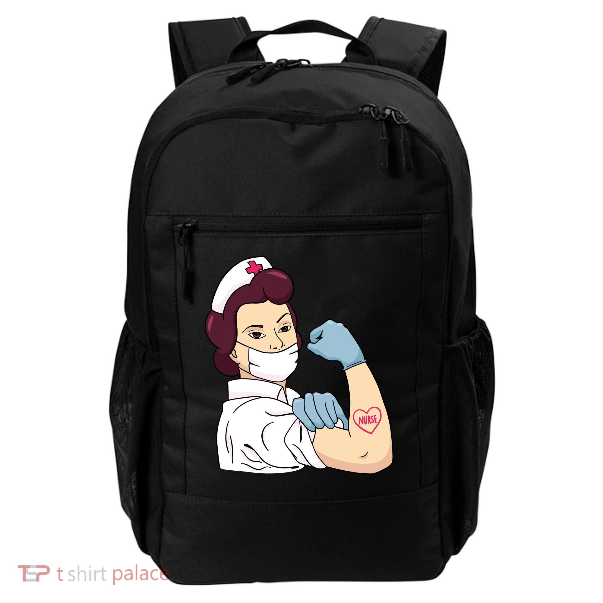 Strong Female Nurse Backpack
