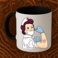 Strong Female Nurse Coffee Mug thumb 2
