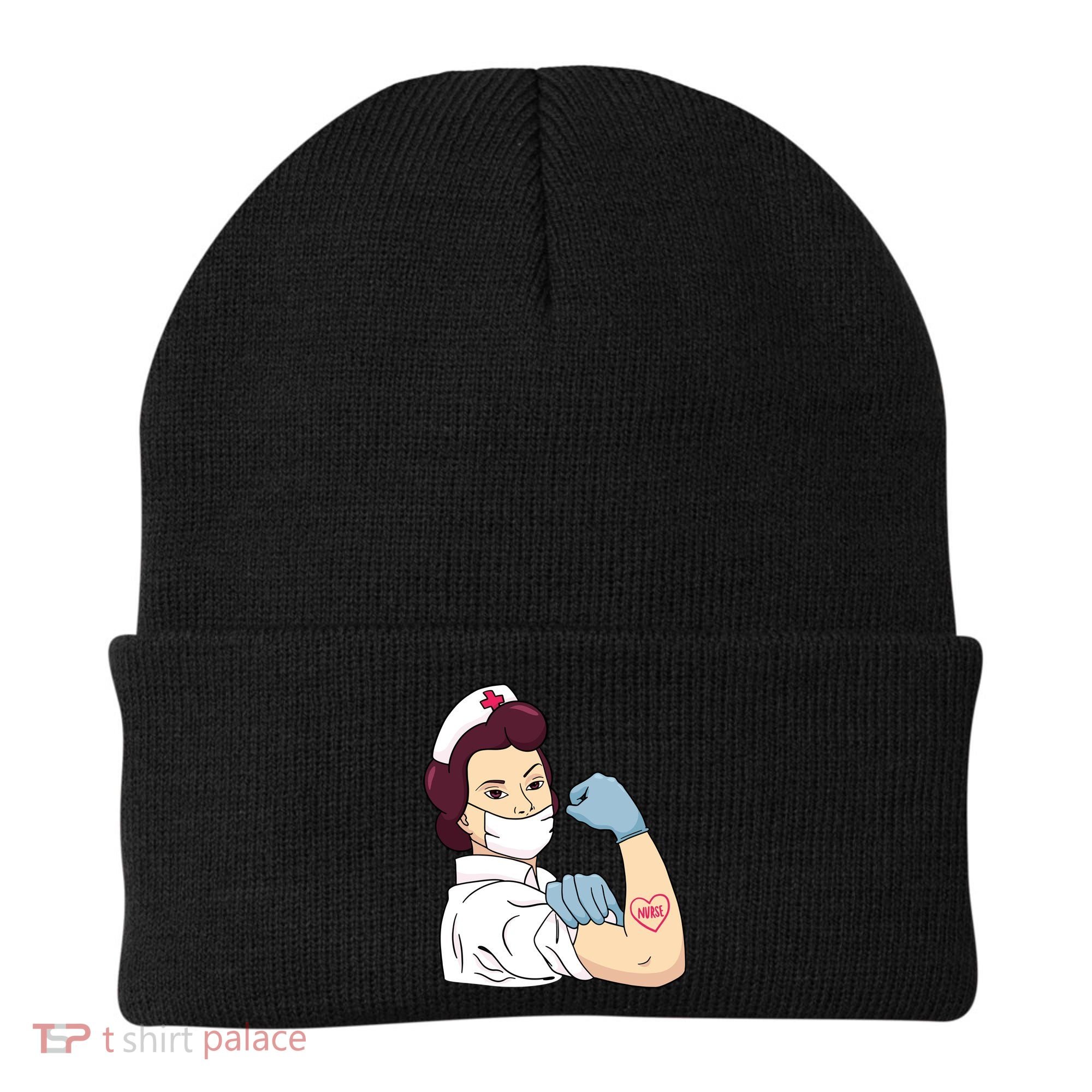 Strong Female Nurse Beanie
