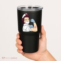 Strong Female Nurse Tumbler thumb 2