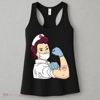 Strong Female Nurse Women's Tank Top thumb 3
