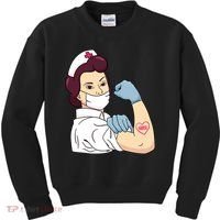 Strong Female Nurse Kids Sweatshirt thumb 0
