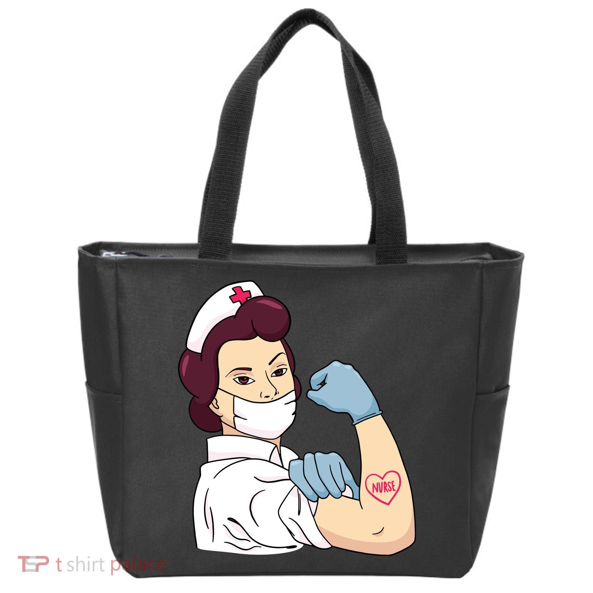 Strong Female Nurse Tote Bag