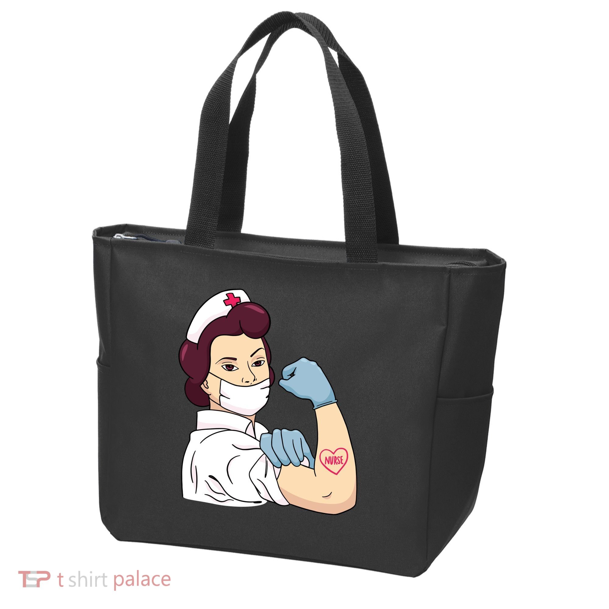 Strong Female Nurse Tote Bag