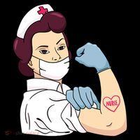 Strong Female Nurse Tote Bag thumb 4
