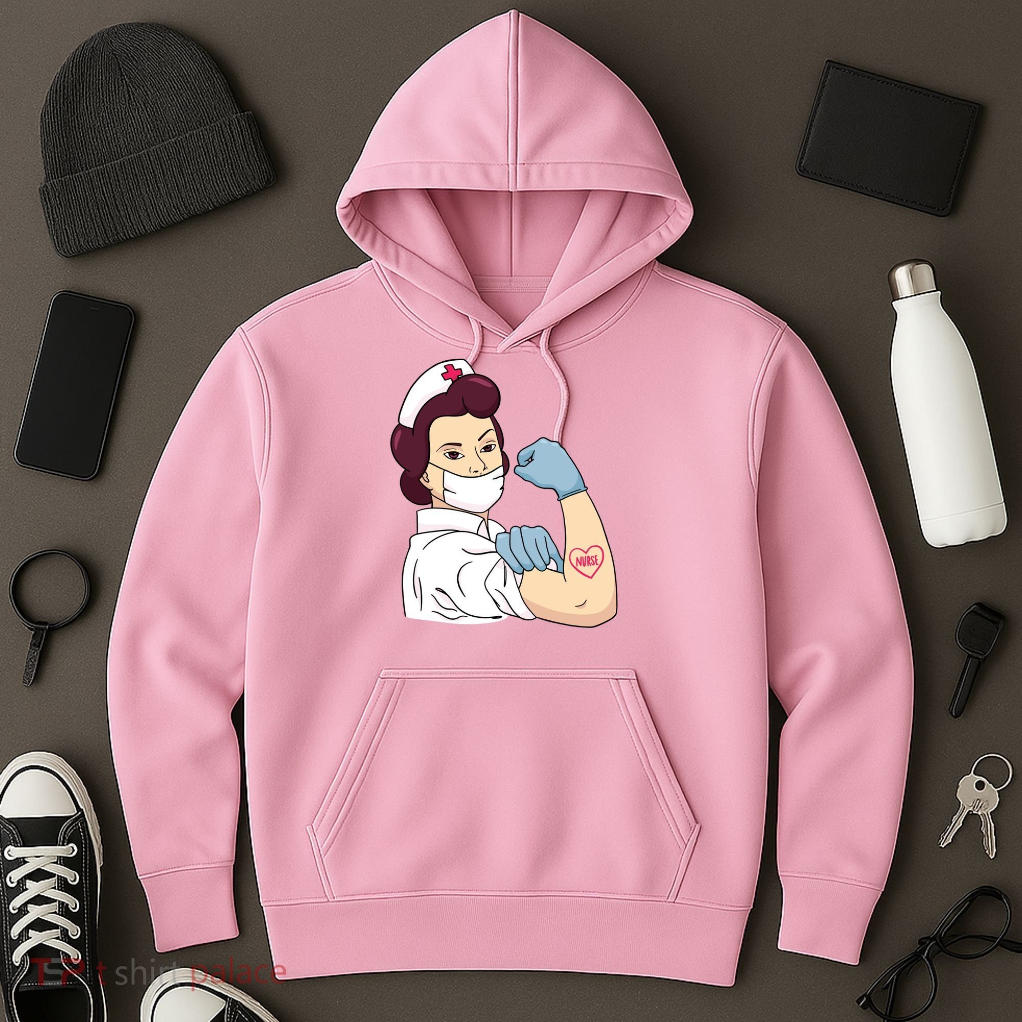 Strong Female Nurse Hoodie