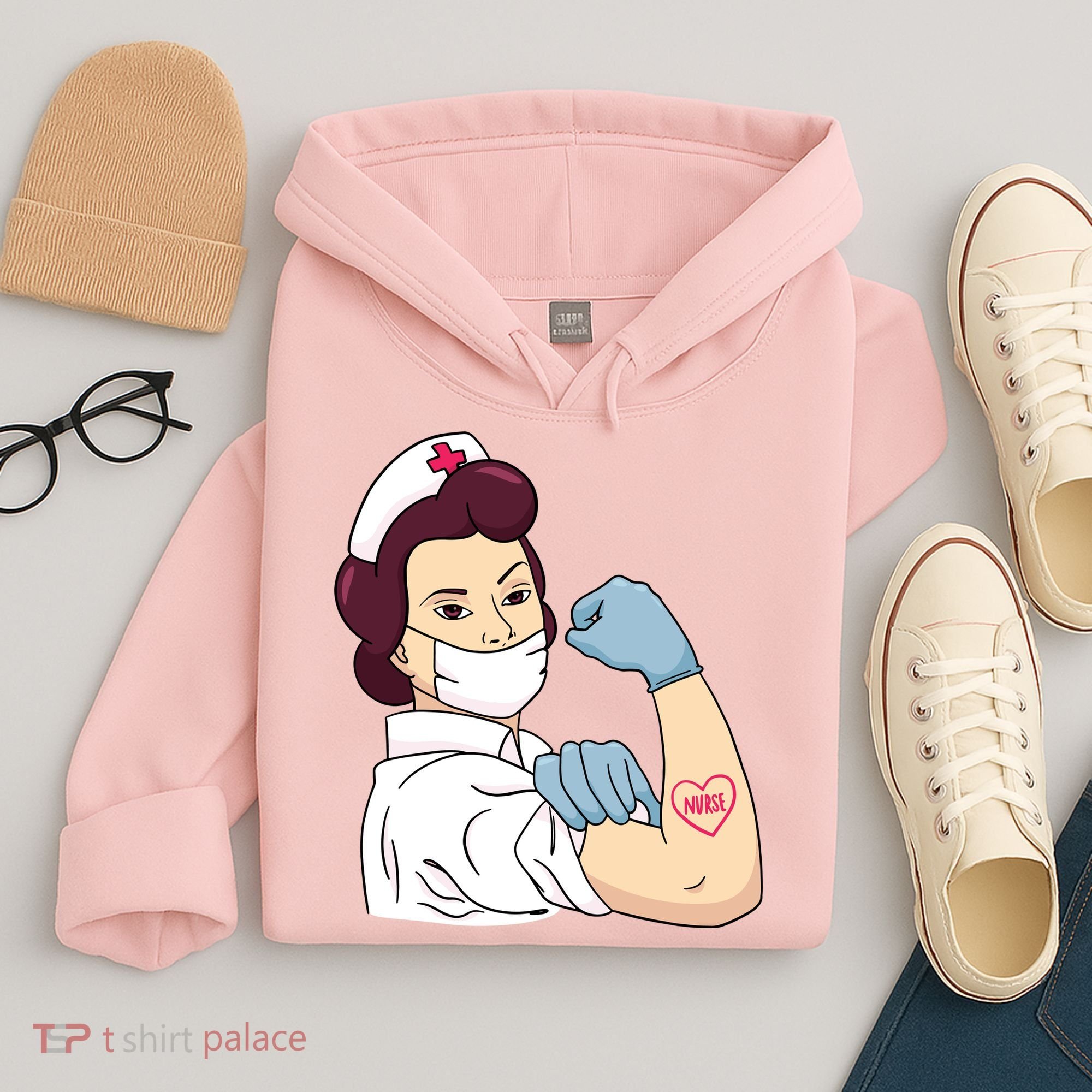 Strong Female Nurse Hoodie