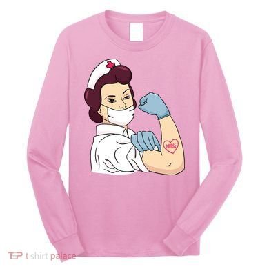 Strong Female Nurse Long Sleeve Shirt
