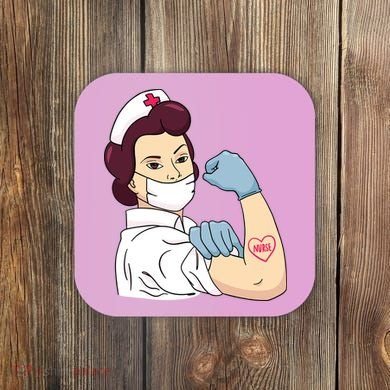 Strong Female Nurse Coaster