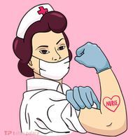 Strong Female Nurse Coaster thumb 2