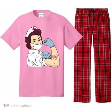 Strong Female Nurse Pajama Set