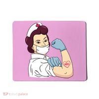 Strong Female Nurse Mousepad thumb 0