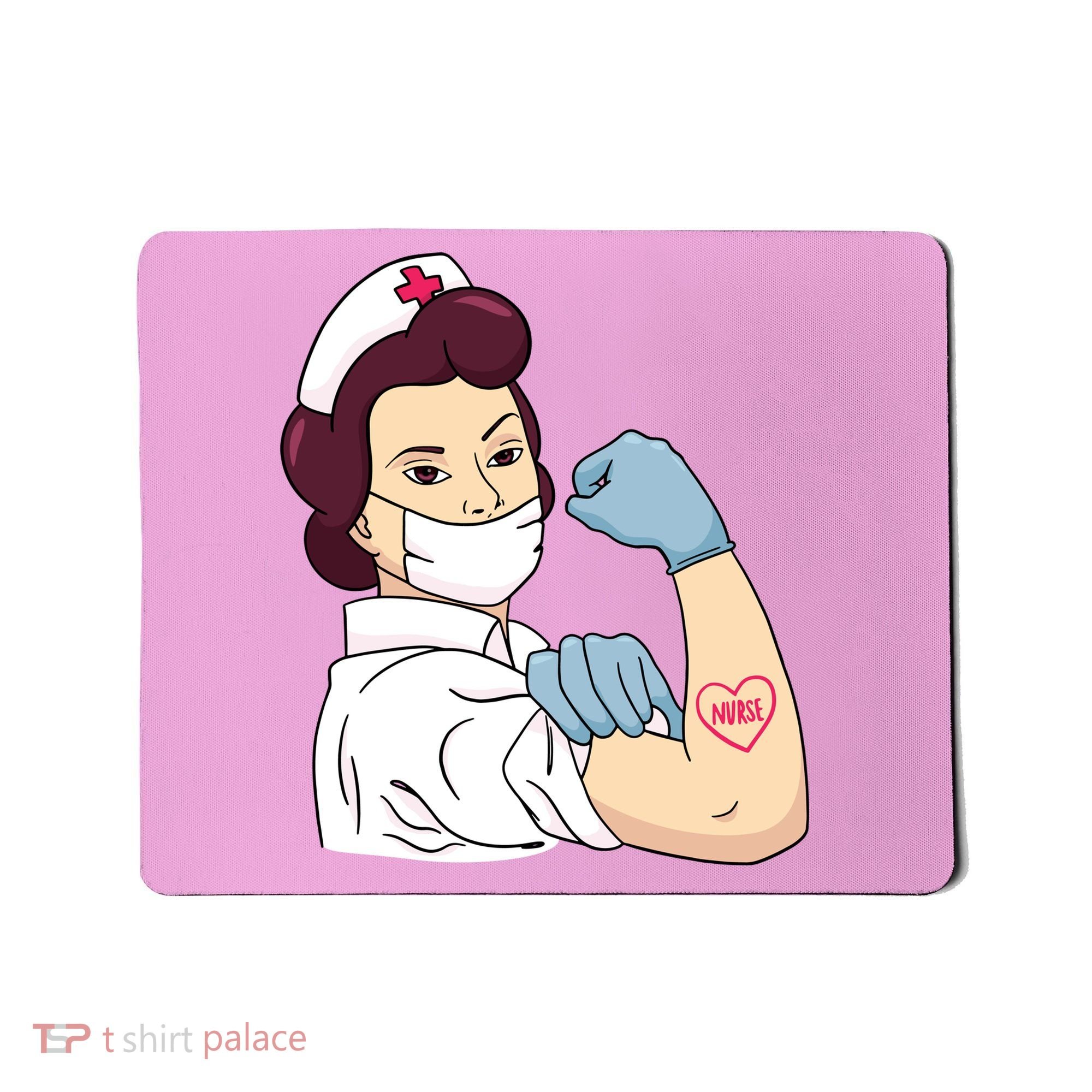 Strong Female Nurse Mousepad