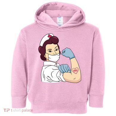 Strong Female Nurse Toddler Hoodie