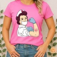 Strong Female Nurse Women's T-Shirt thumb 2