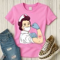 Strong Female Nurse Women's T-Shirt thumb 3