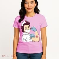 Strong Female Nurse Women's T-Shirt thumb 4