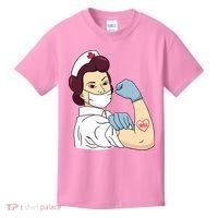 Strong Female Nurse Kids T-Shirt thumb 0