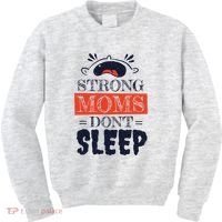 Strong Moms Don't Sleep Kids Sweatshirt thumb 0