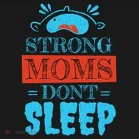 Strong Moms Don't Sleep Baby Bodysuit thumb 2