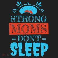 Strong Moms Don't Sleep Golf Towel thumb 3