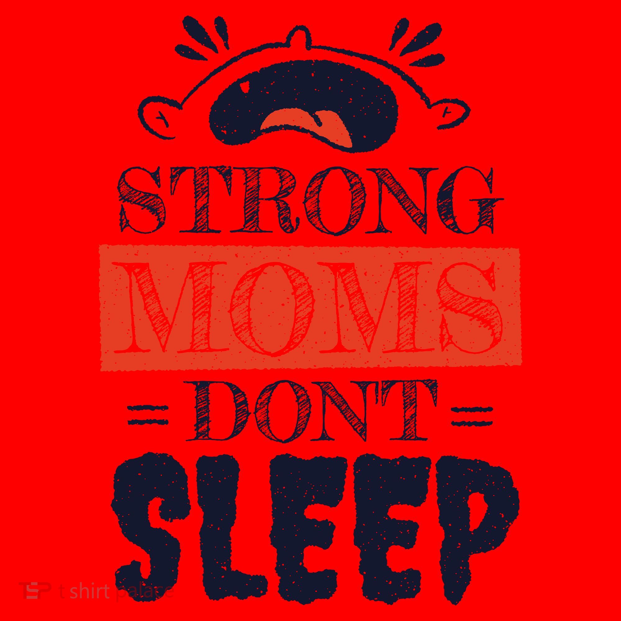 Strong Moms Don't Sleep Santa Hat