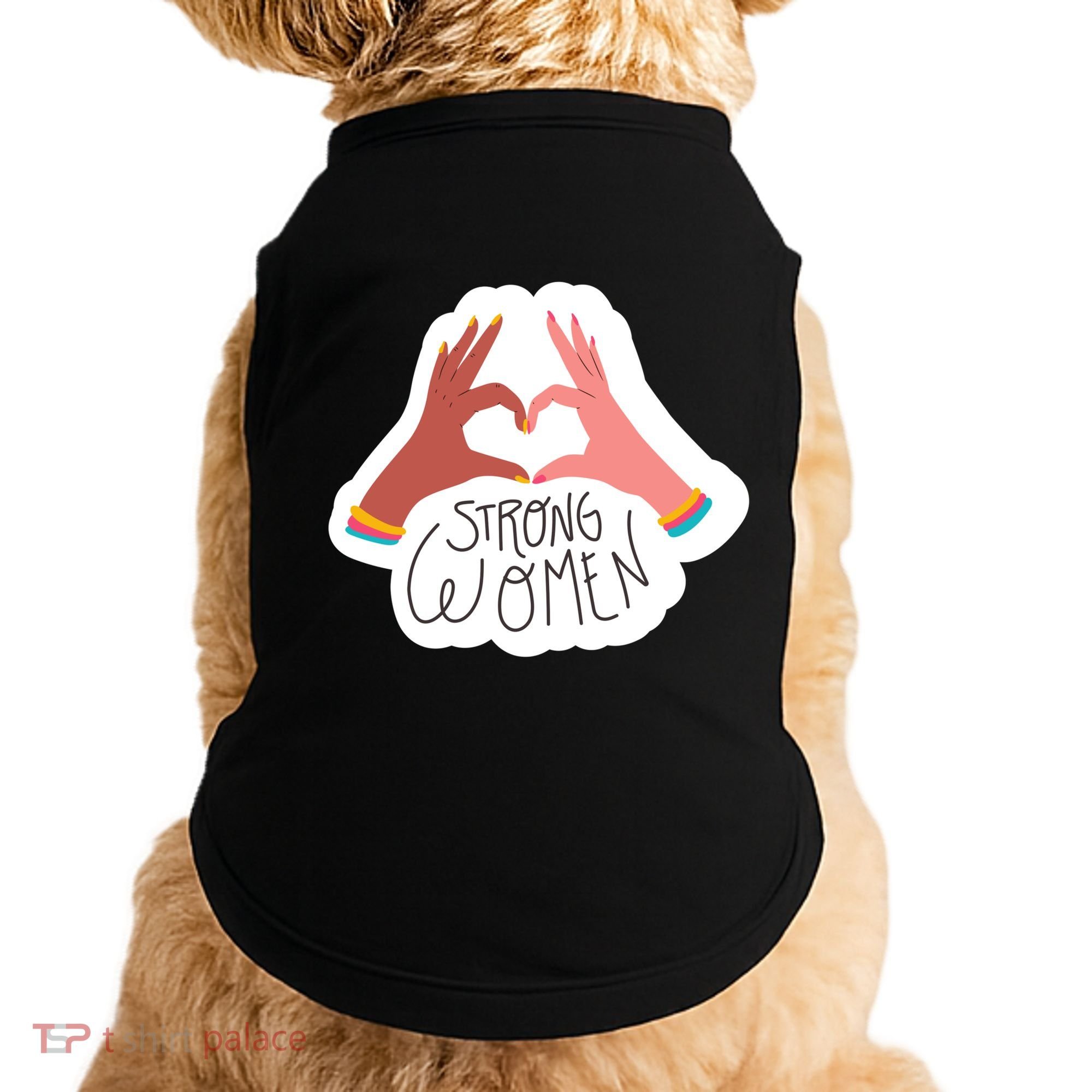 Strong Women Heart Doggie Tank