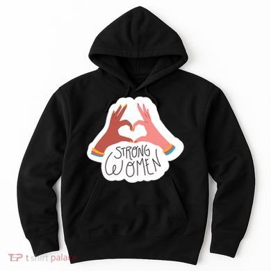 Strong Women Heart Hoodie