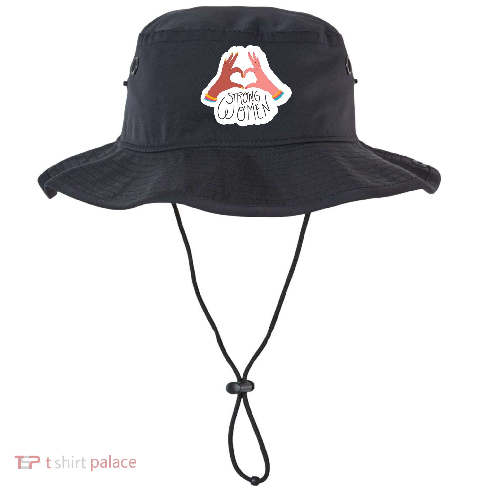 Strong Women Heart Bucket Hat