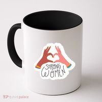 Strong Women Heart Coffee Mug thumb 0
