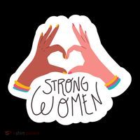 Strong Women Heart Polo thumb 3