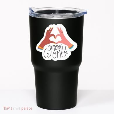 Strong Women Heart Tumbler