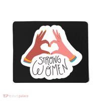 Strong Women Heart Mousepad thumb 0