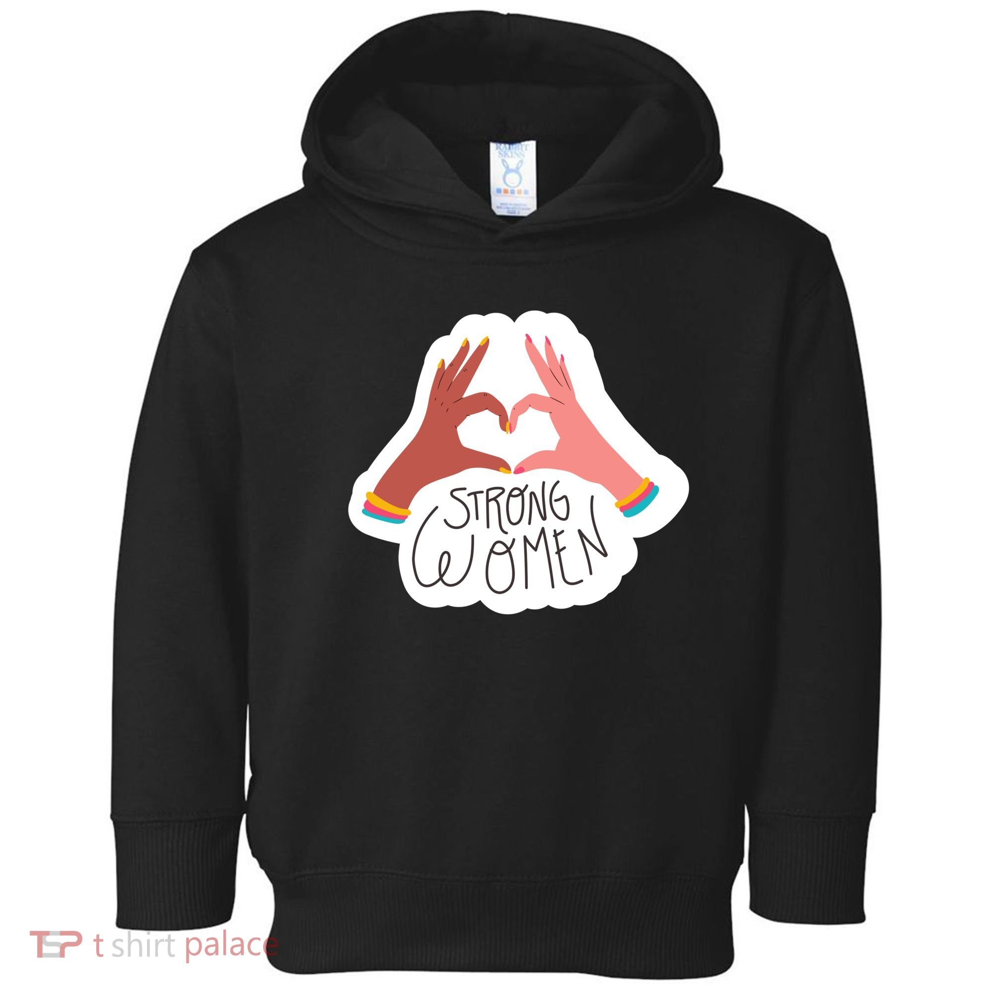 Strong Women Heart Toddler Hoodie