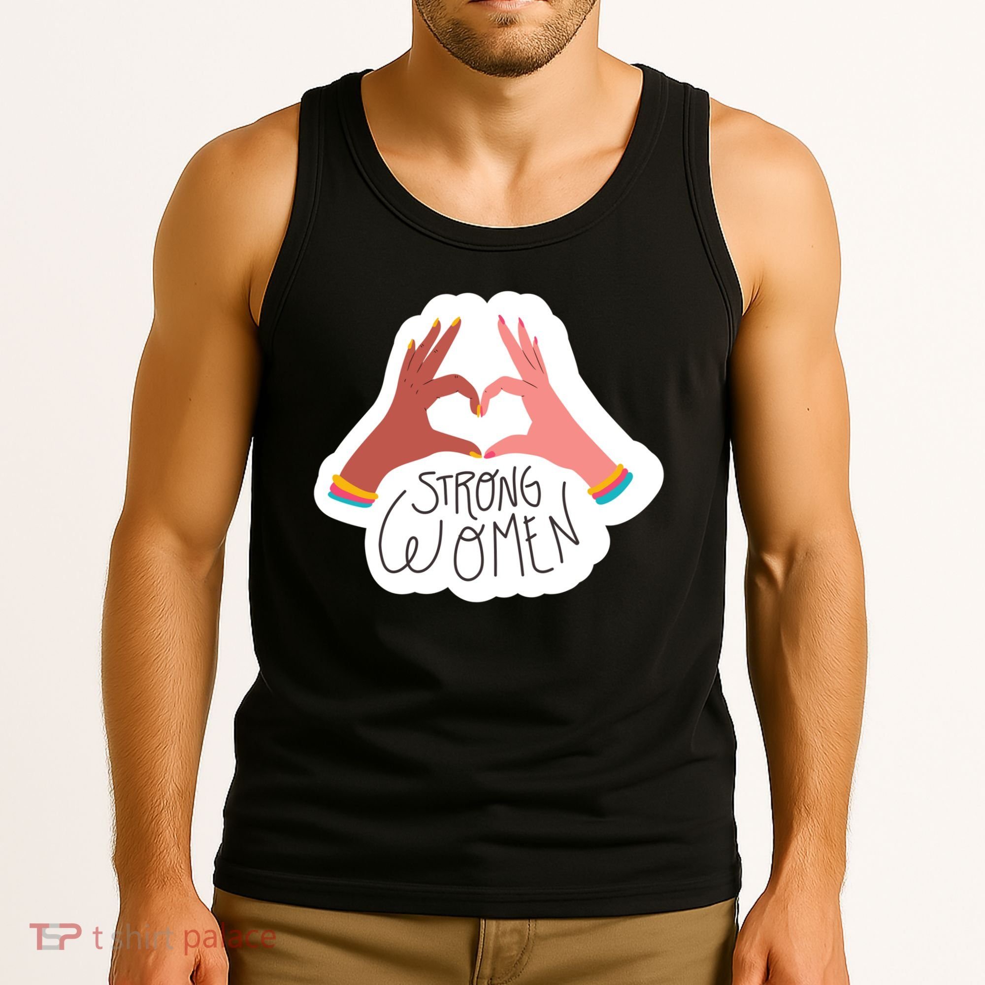 Strong Women Heart Tank Top