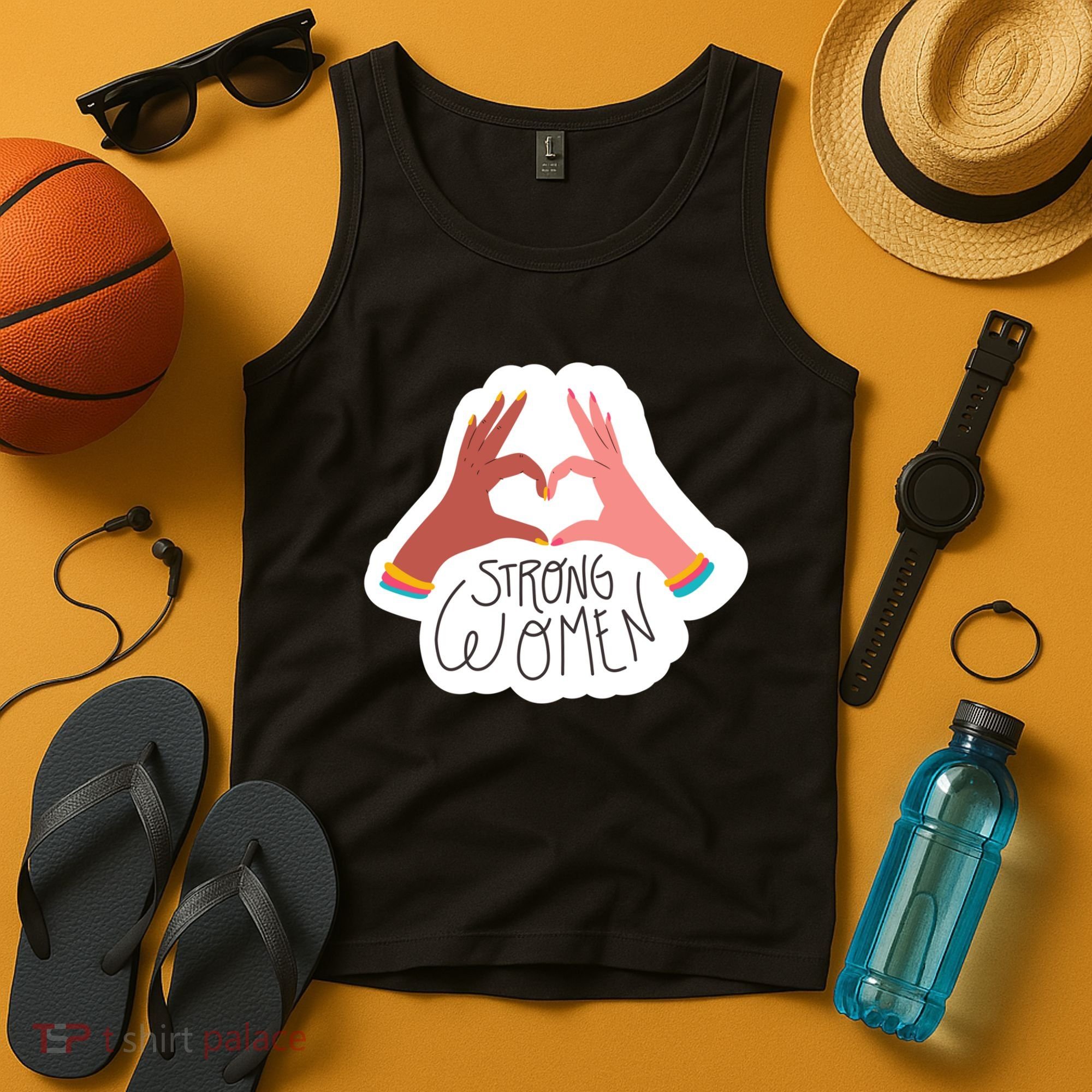 Strong Women Heart Tank Top