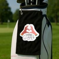 Strong Women Heart Golf Towel thumb 2