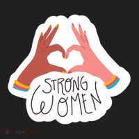 Strong Women Heart Golf Towel thumb 3
