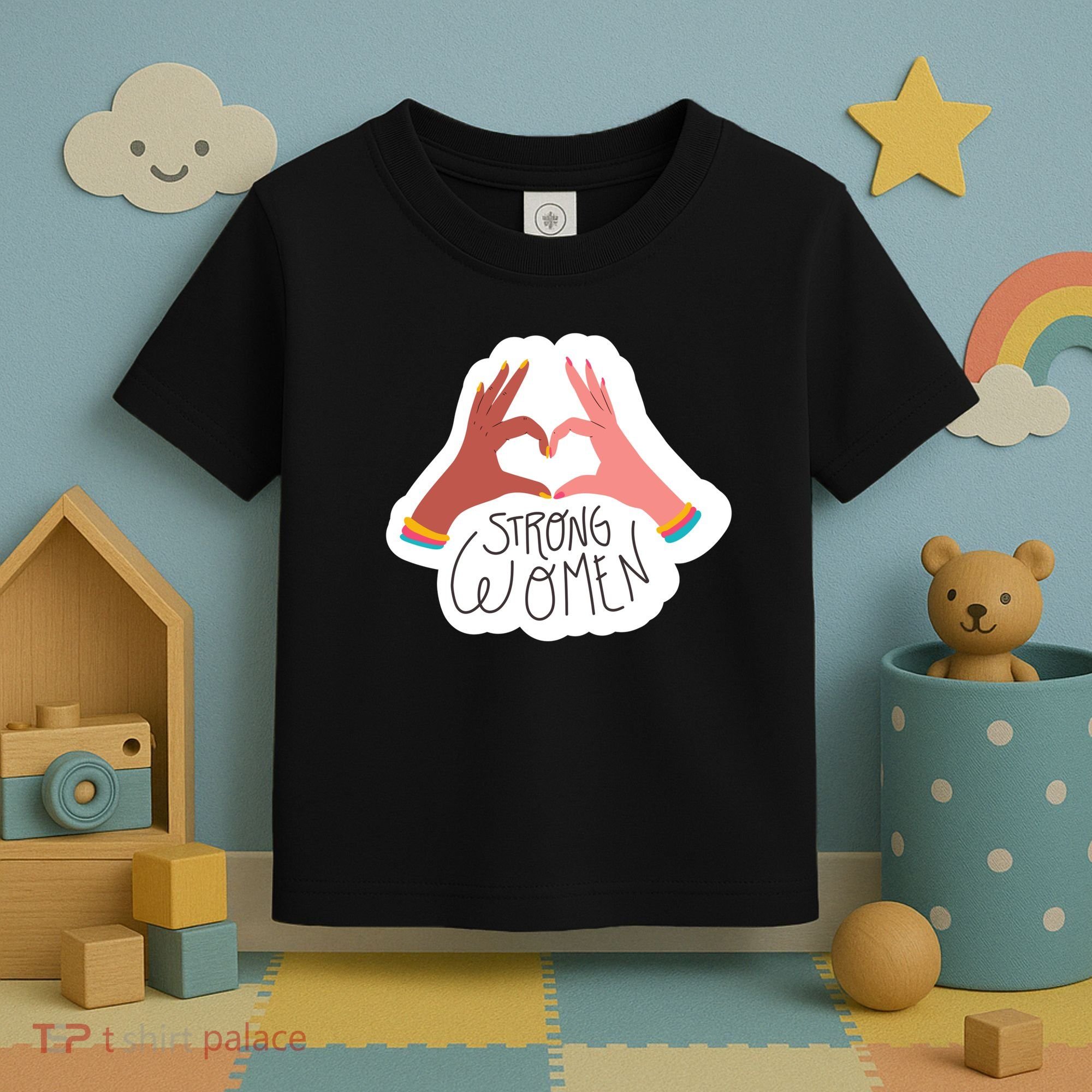 Strong Women Heart Toddler T-Shirt