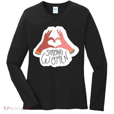 Strong Women Heart Women's Long Sleeve Shirt