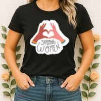 Strong Women Heart Women's T-Shirt thumb 2