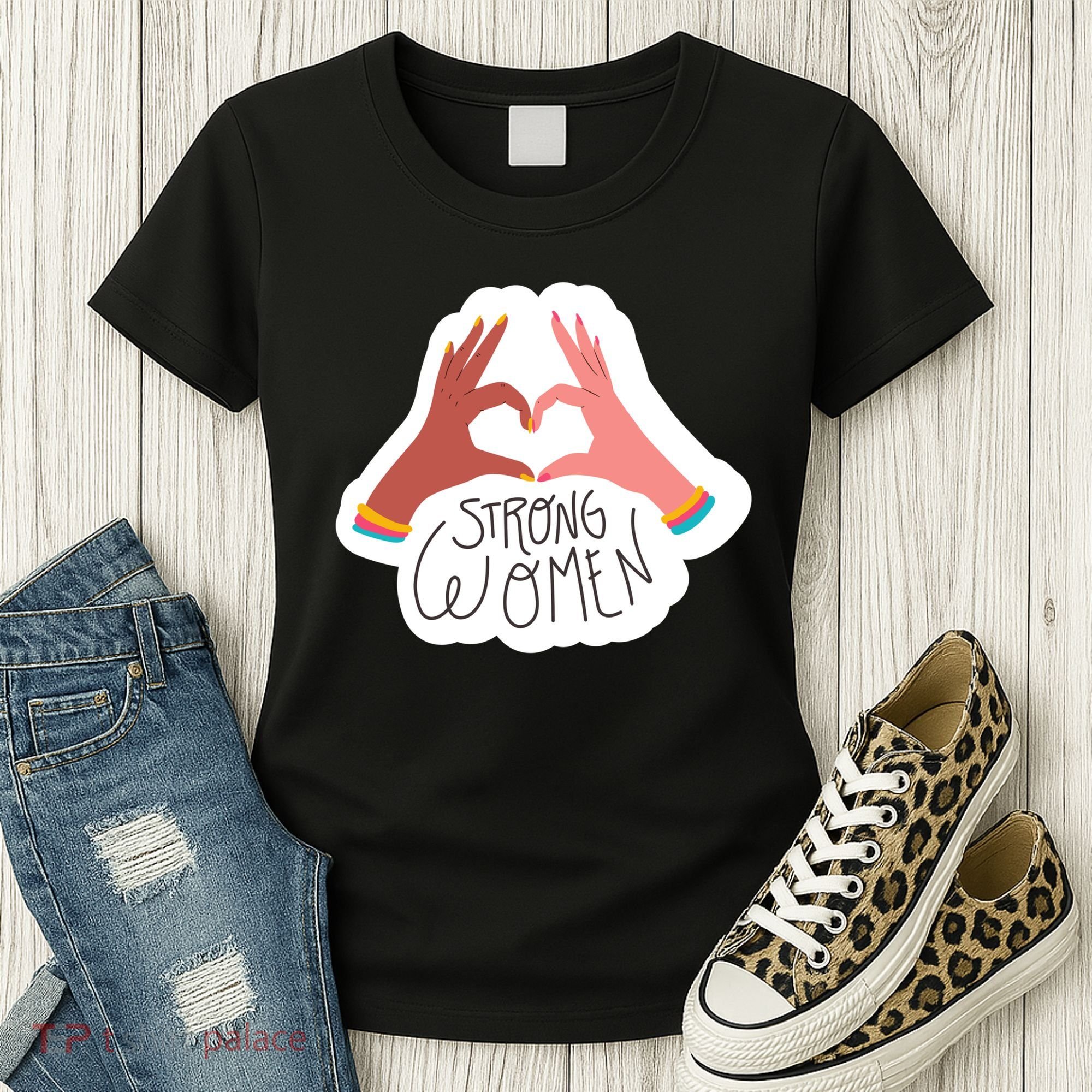 Strong Women Heart Women's T-Shirt