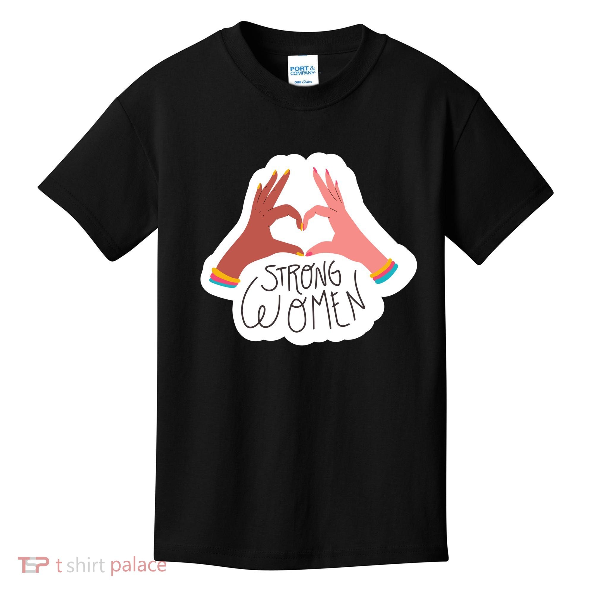Strong Women Heart Kids T-Shirt