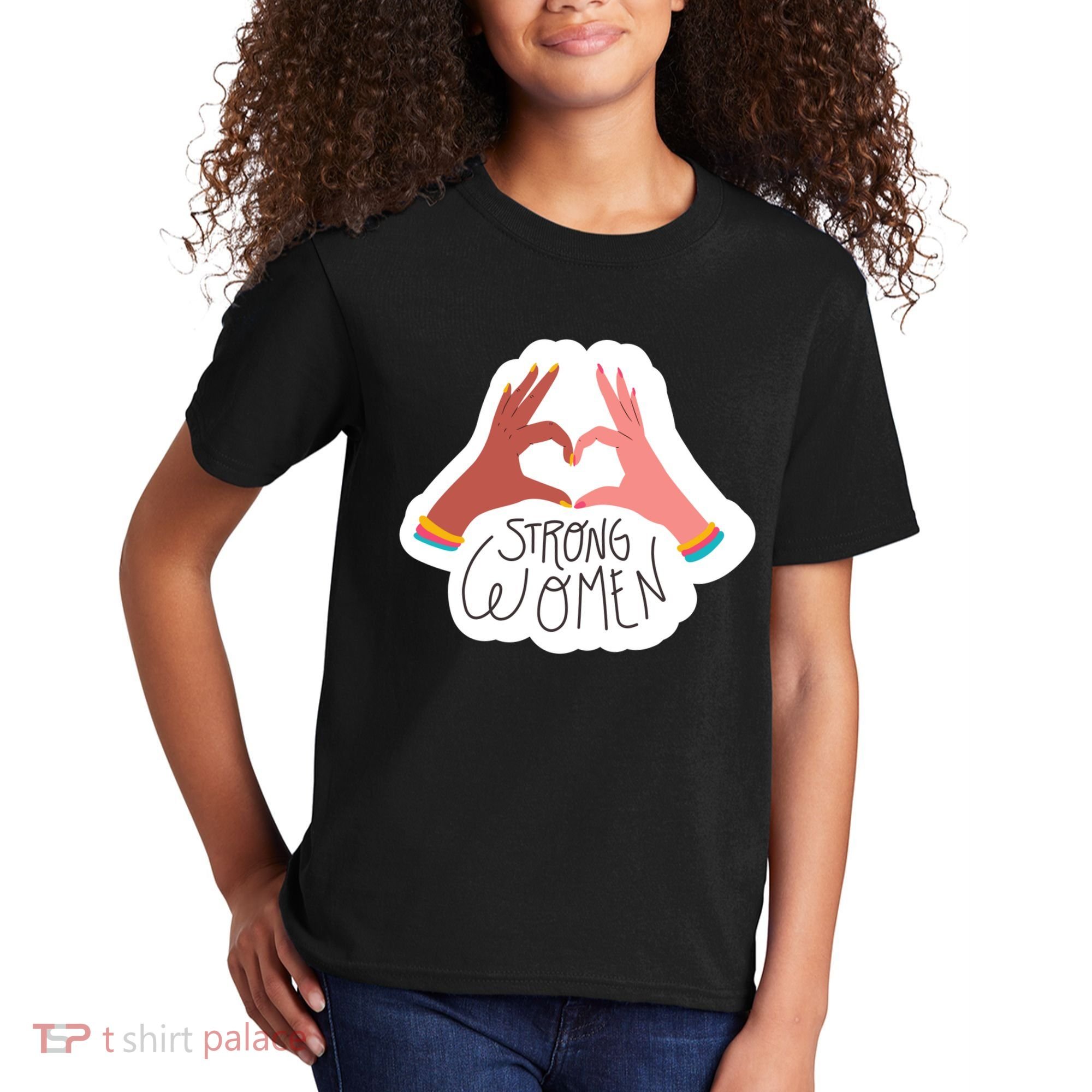 Strong Women Heart Kids T-Shirt