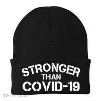 Stronger Than Covid 19 Beanie thumb 0